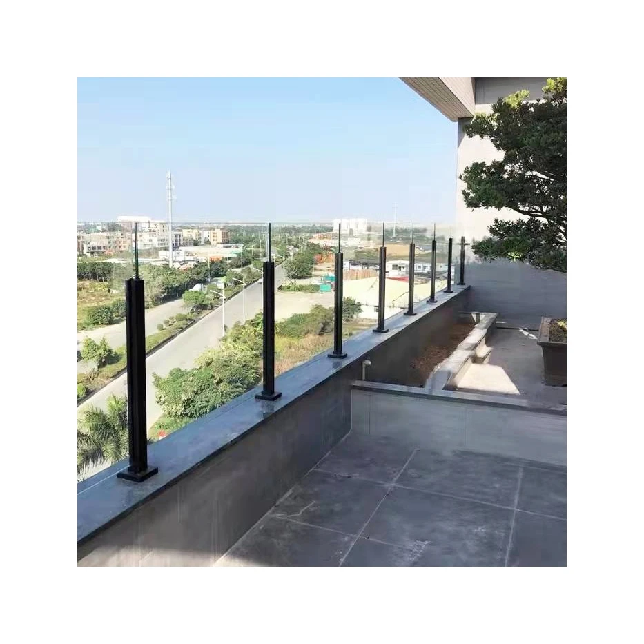 Stainless Steel Glass Railing For Stairs/ Stainless Steel Stair Handrail Manufacturer Balcony Handrail Frameless Design