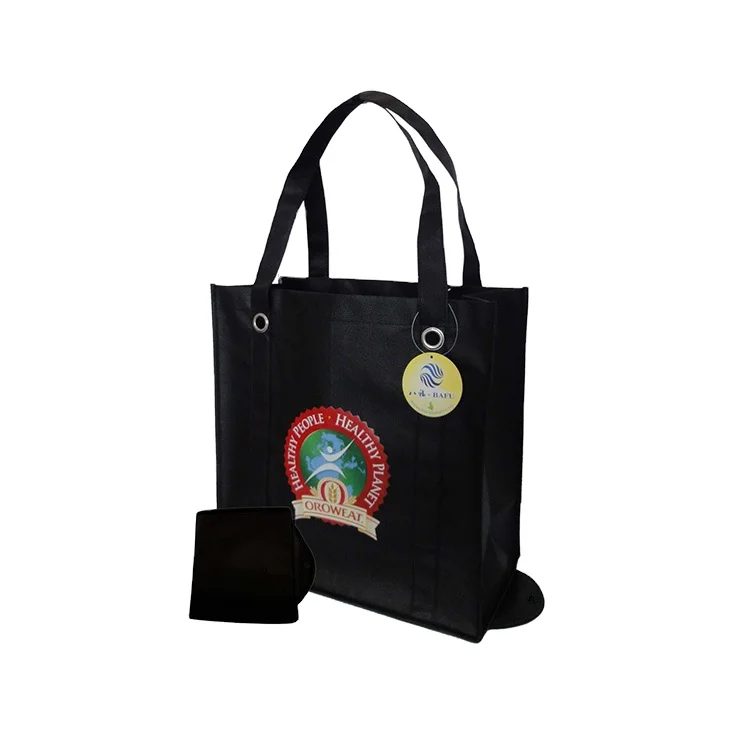 sustainable eco friendly spunbond gift grocery tote nonwoven shopping bag