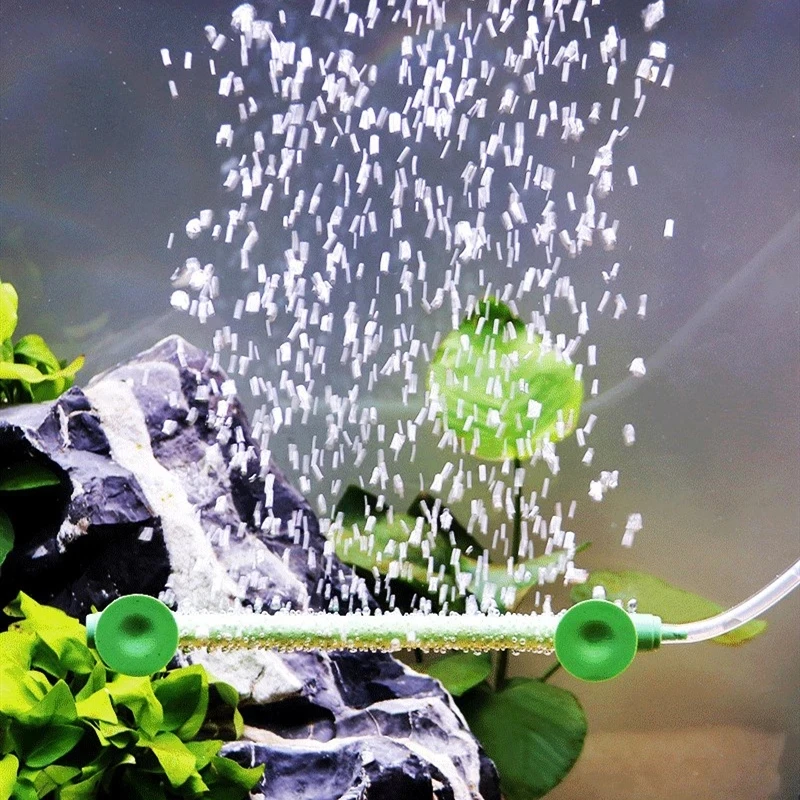Fish Tank Aquarium Decor Air Stone Bubble Wall Tube 7/10/14/18/23/28 inch Aquarium Air Stone Suction Cup