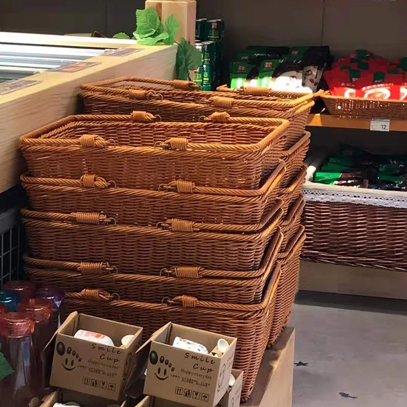 Factory Wholesale woven storage basket fruit and vegetable basket picnic basket Eco Friendly