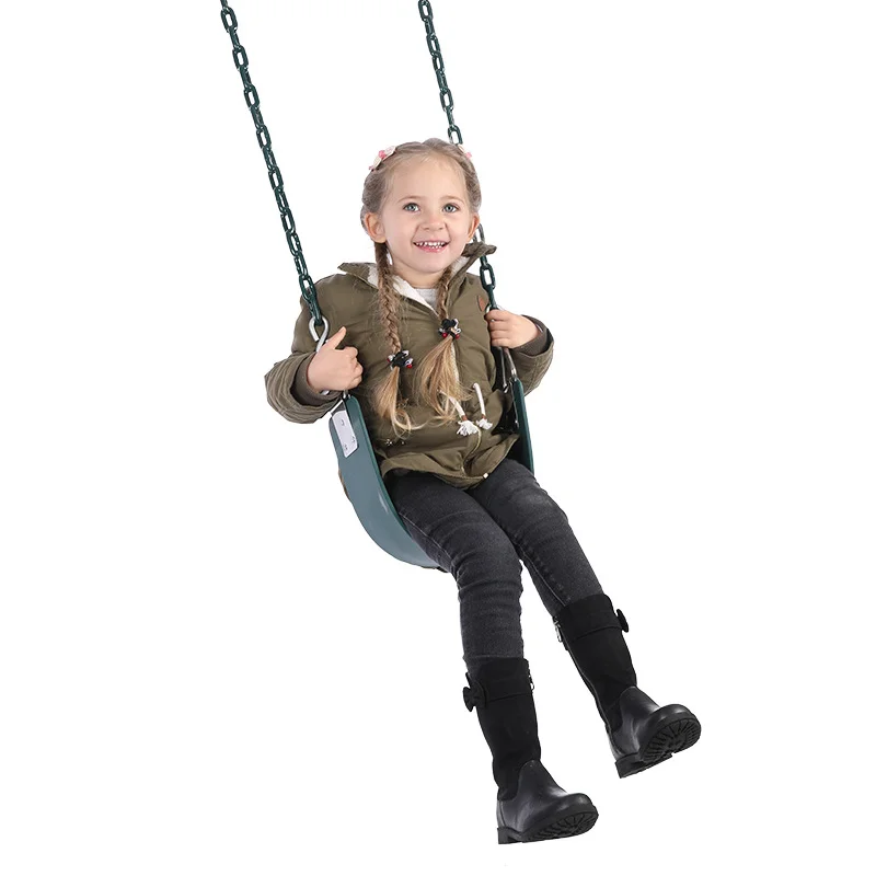 High Quality Children Outdoor Plastic Swing Garden Hanging Chair Swing Set