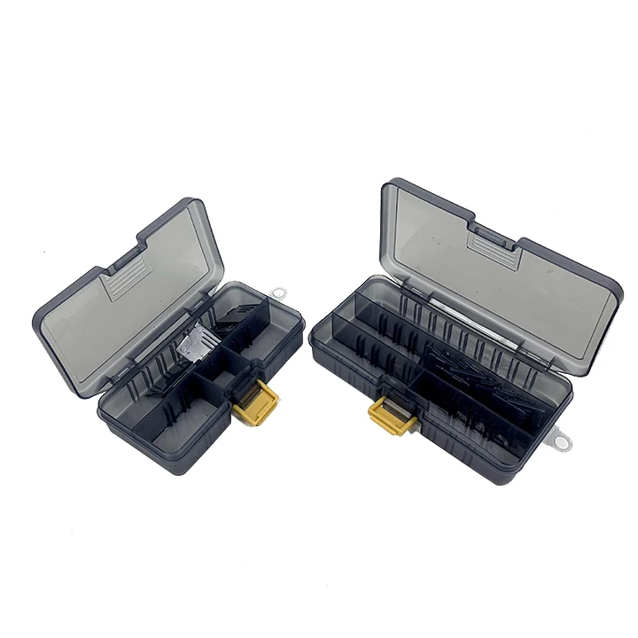Taigek  Solid Waterproof Gun Color Multifunctional Fishing Accessory Lure Box Container