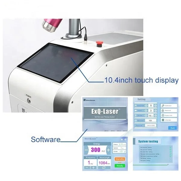 Sincoheren top popular professional tattoo removal pigmentation removal machine q switched nd yag laser device with CE approved