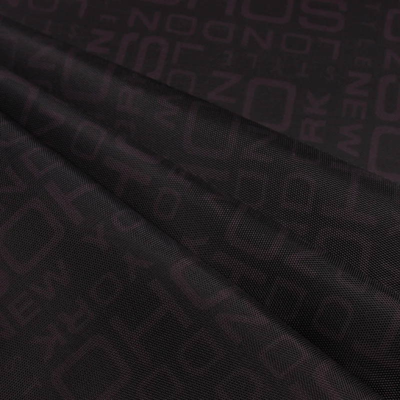 150D polyester  Black letters and city name print oxford fabric for lining