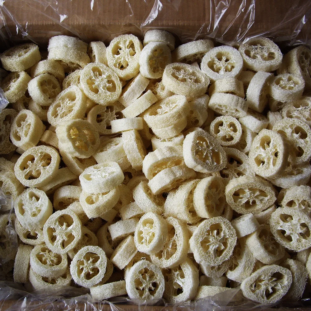 1cm/1.5cm/2cm/2.5cm Lufa Slices Soap Tray,Natural Bathroom Soap Holder,Eco-friendly Natural Loofah Sponge