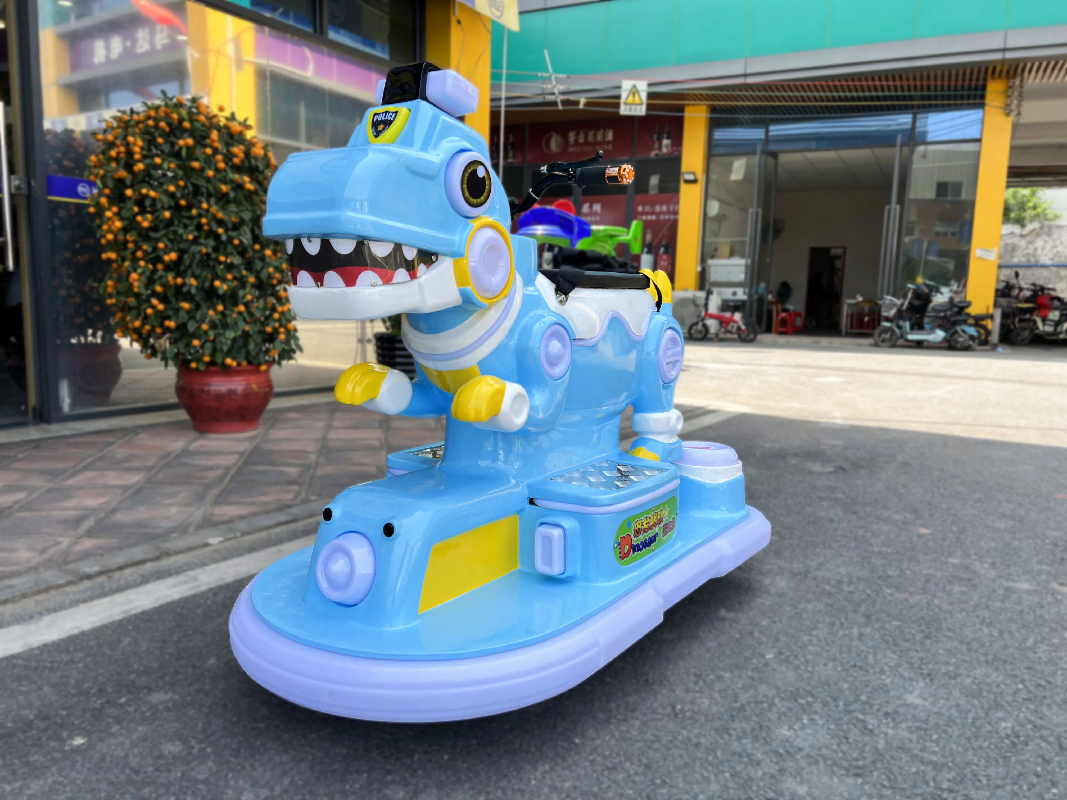 In Stock T-Rex Colorful Led Light Children Bumper Cars Children Electric Bumper Car Kids For Shopping Mall