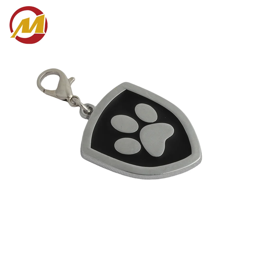Custom Cat ID Tag Personalized Animal Name Blank Pendant Collar Engraved Kitten Plate Accessories Paw KeyRing