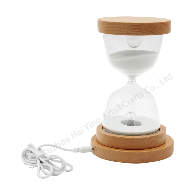 Time Magic Hourglass Decoration Ornaments Creative Metal Glass Hour Meter Home Decor Gift