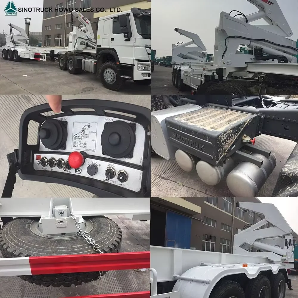 New Mobil Truck Crane 3 Axles Truck Crane 20Ft 40 Ft Side Loader crane mounted truck for 40 container