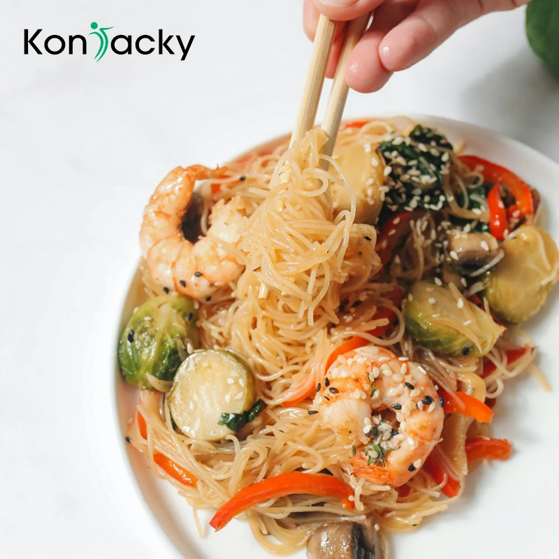 Carb free konjac noodles rich dietary fiber source food customize brand shirataki noodles