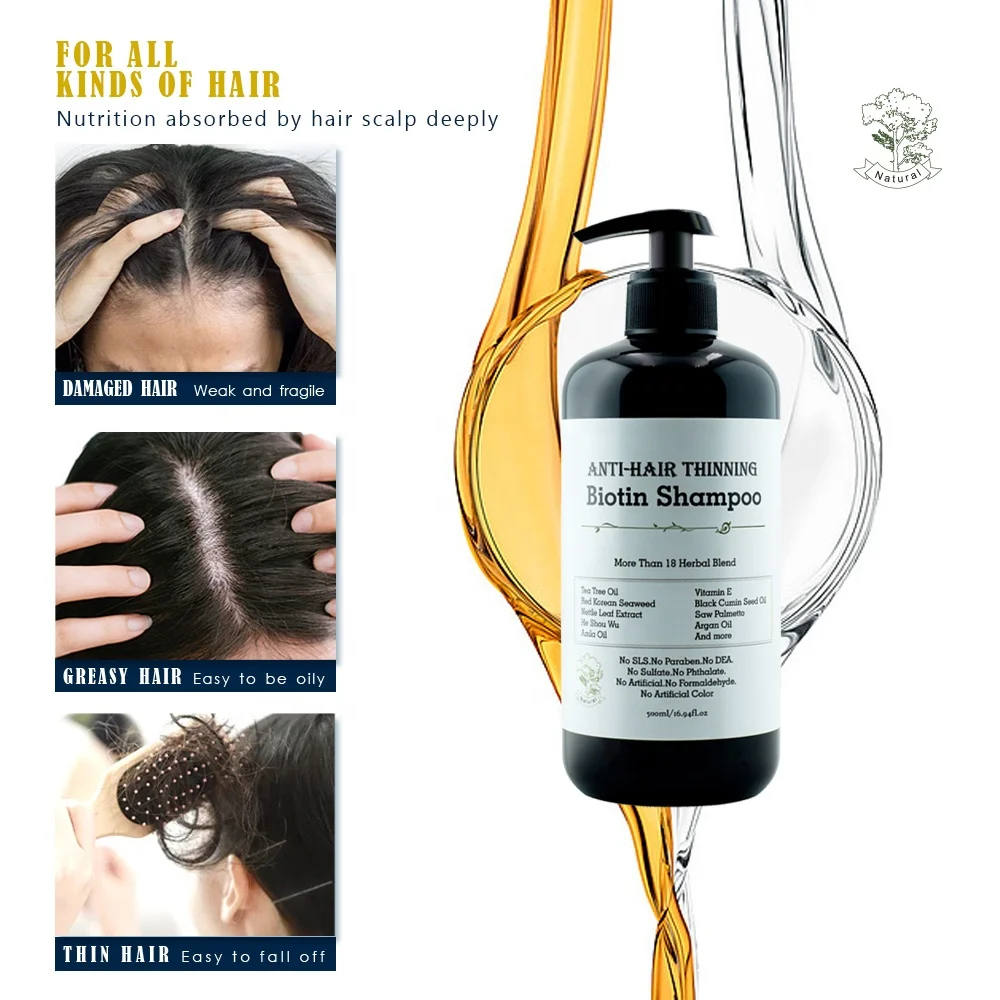 Hot Sale Shampoo OEM ODM Wholesale Shampoo With Biotin And Collagen Hair Growth Anti-hair Loss Shampoo