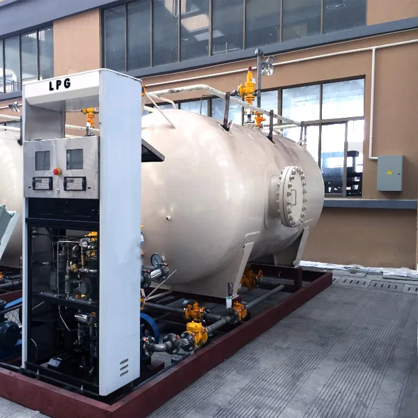 10000 liters cooking gas filling station with automatic LPG dispenser lpg skid mounted station/plant