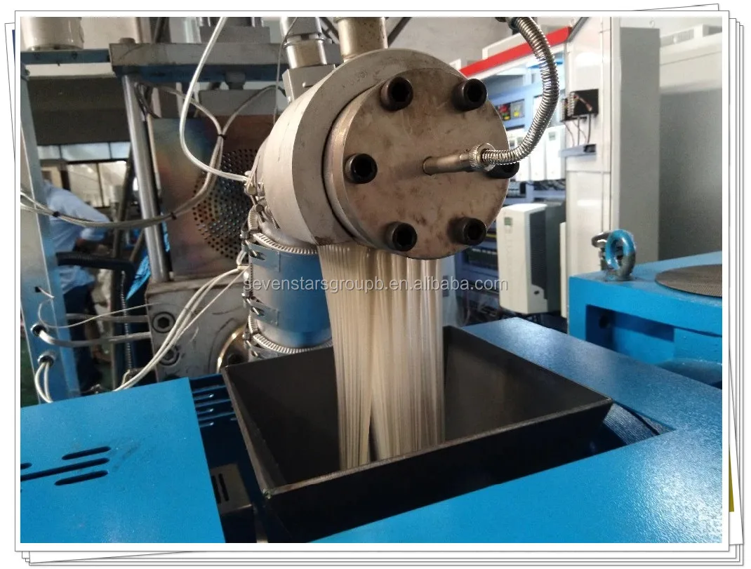 side force double stage water-ring cutting pelletizing machine with PLC control touch screen operation