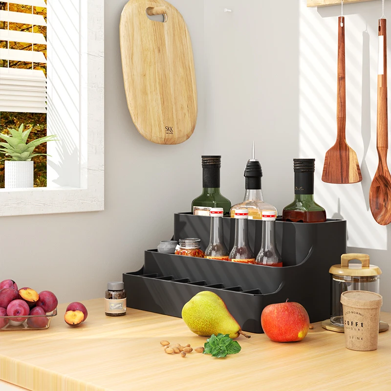 Multifunctional storage rack, bathroom toothbrush, office desk storage box, kitchen spice classification, cosmetics storage