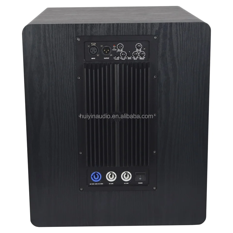 15-Inch Active Subwoofer BW15 with 1000W RMS 700W-1600W Power Amplifier DJ Party Theater Speaker for Subwoofer Speaker