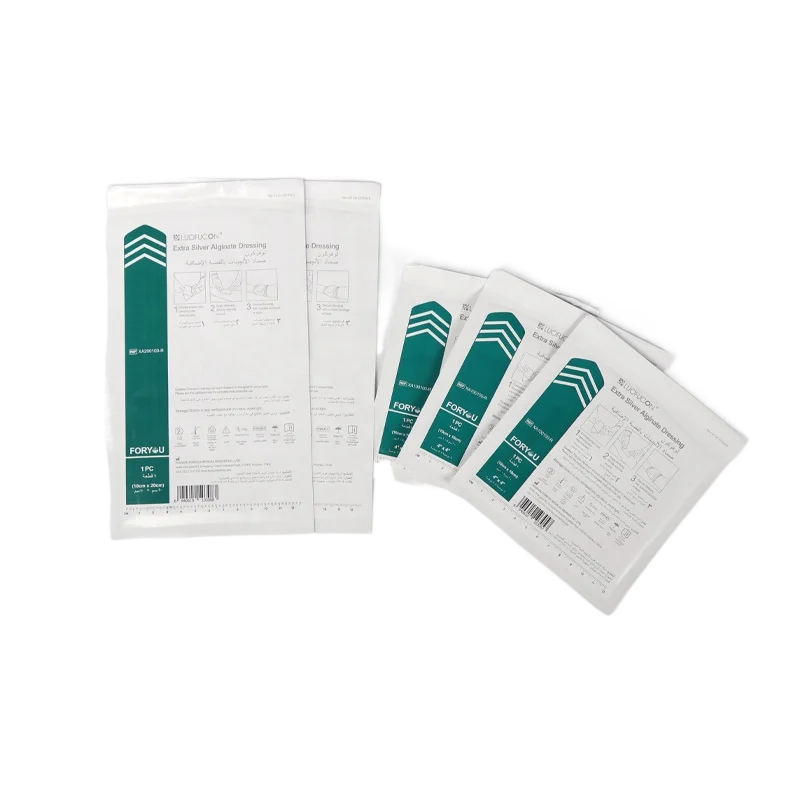 Factory Direct 3 Years Sterile Ag Silver Dressing Calcium Alginate Antimicrobial Dressings