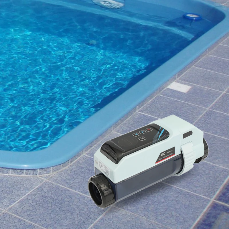 Smart Saltwater Pool Chlorinator System Remote Control Titanium Plate Self-Cleaning WiFi Salt Chlorine Generator Swimming Pools