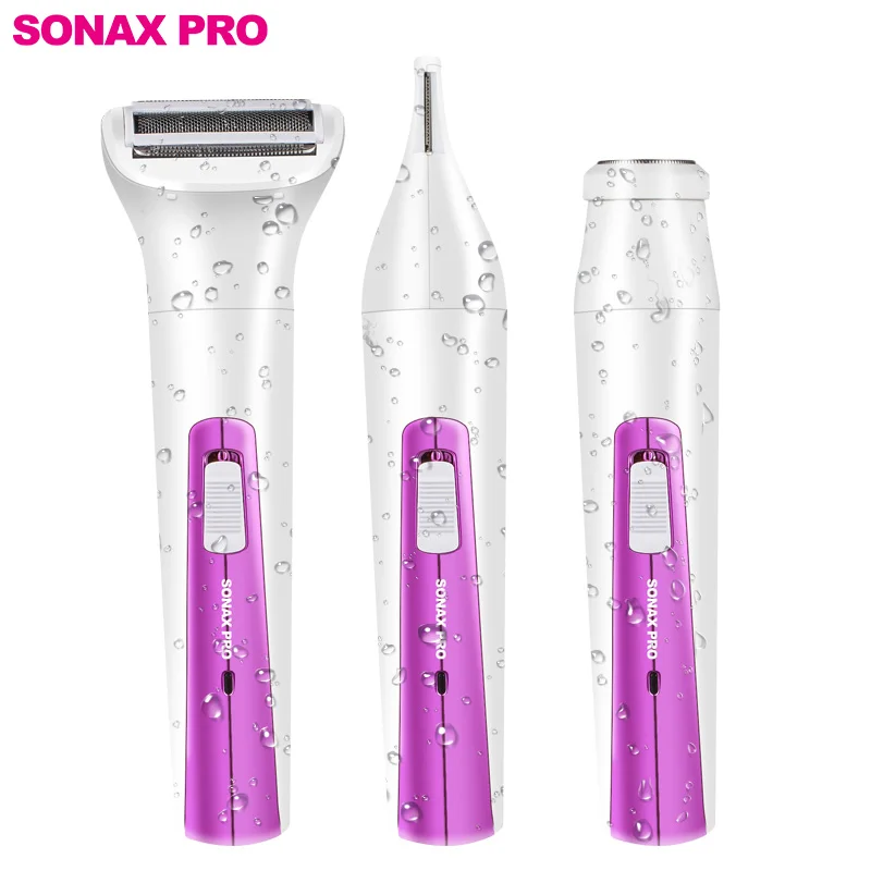 Epilator Washable Electric CE 3in1 Women Hair Clippers Hair Cutting Machine Multi-Functional  USB Rechargeable Lady Shaver