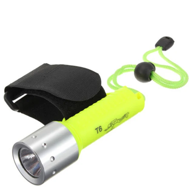 Handheld ABS T6 Rechargeable Troch Flashlight 10W Led Flashlight For Diving