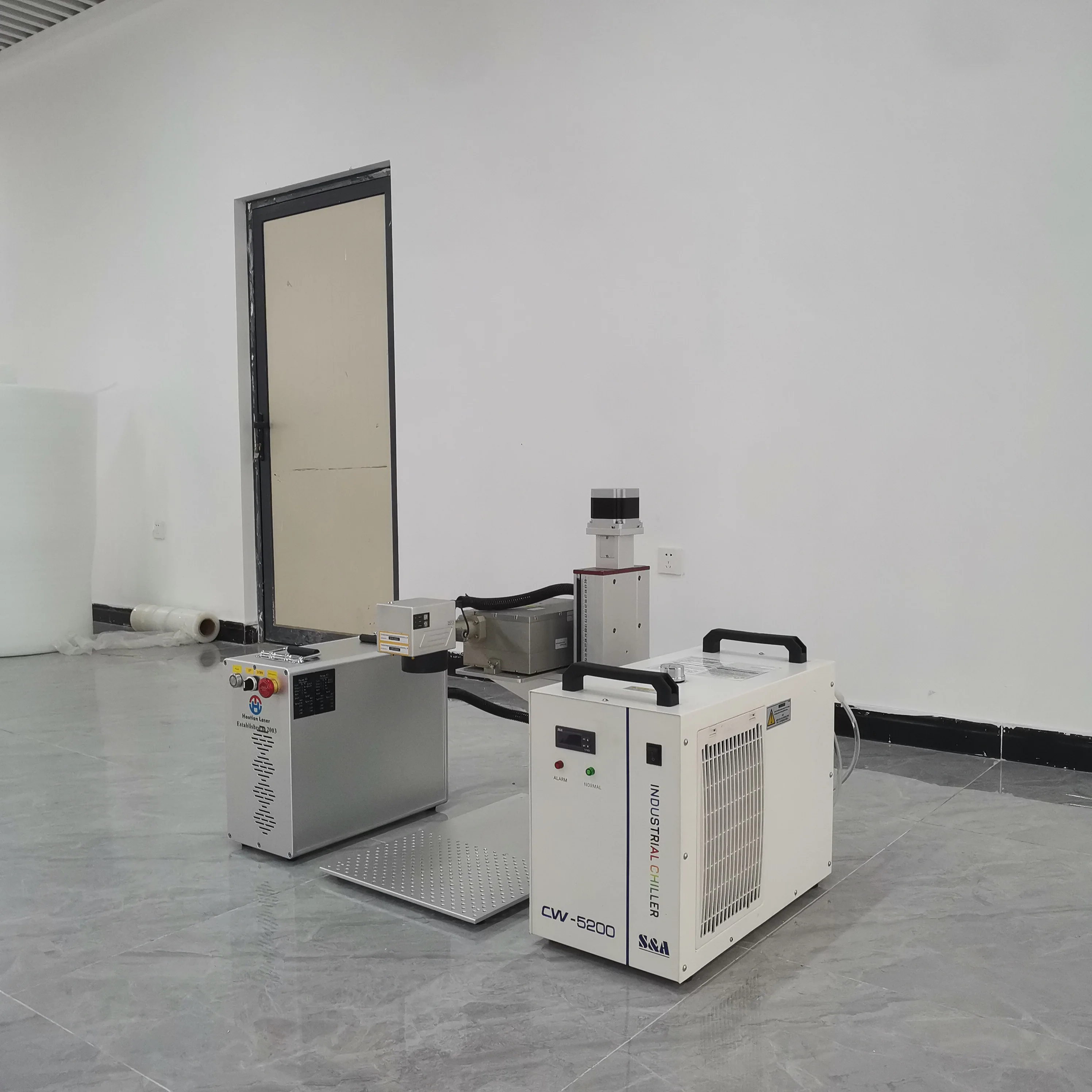 Split type portable UV laser marking machine for jewelry 10W glass pulse 2D laser marking machine