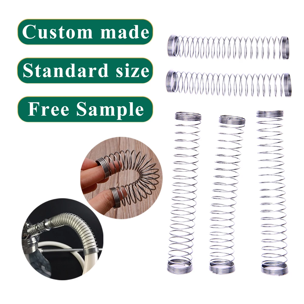 Stainless Steel Coil Shisha Hose Protection Compression Tube Sleeve hookah  Spring
