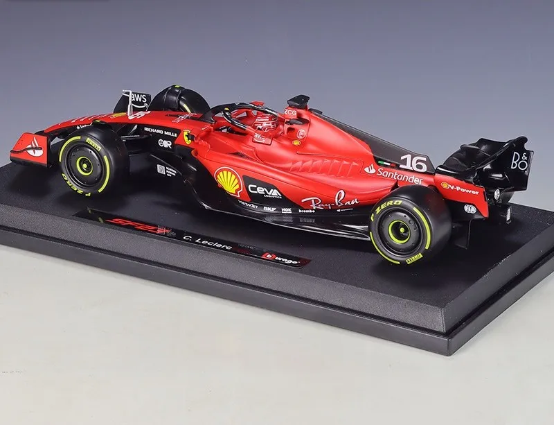 High Quality 1:18 Scale 2023 SF23#16 #55 F1 Racing Formula Car Alloy Toys Car Model With Helmet For Decoration