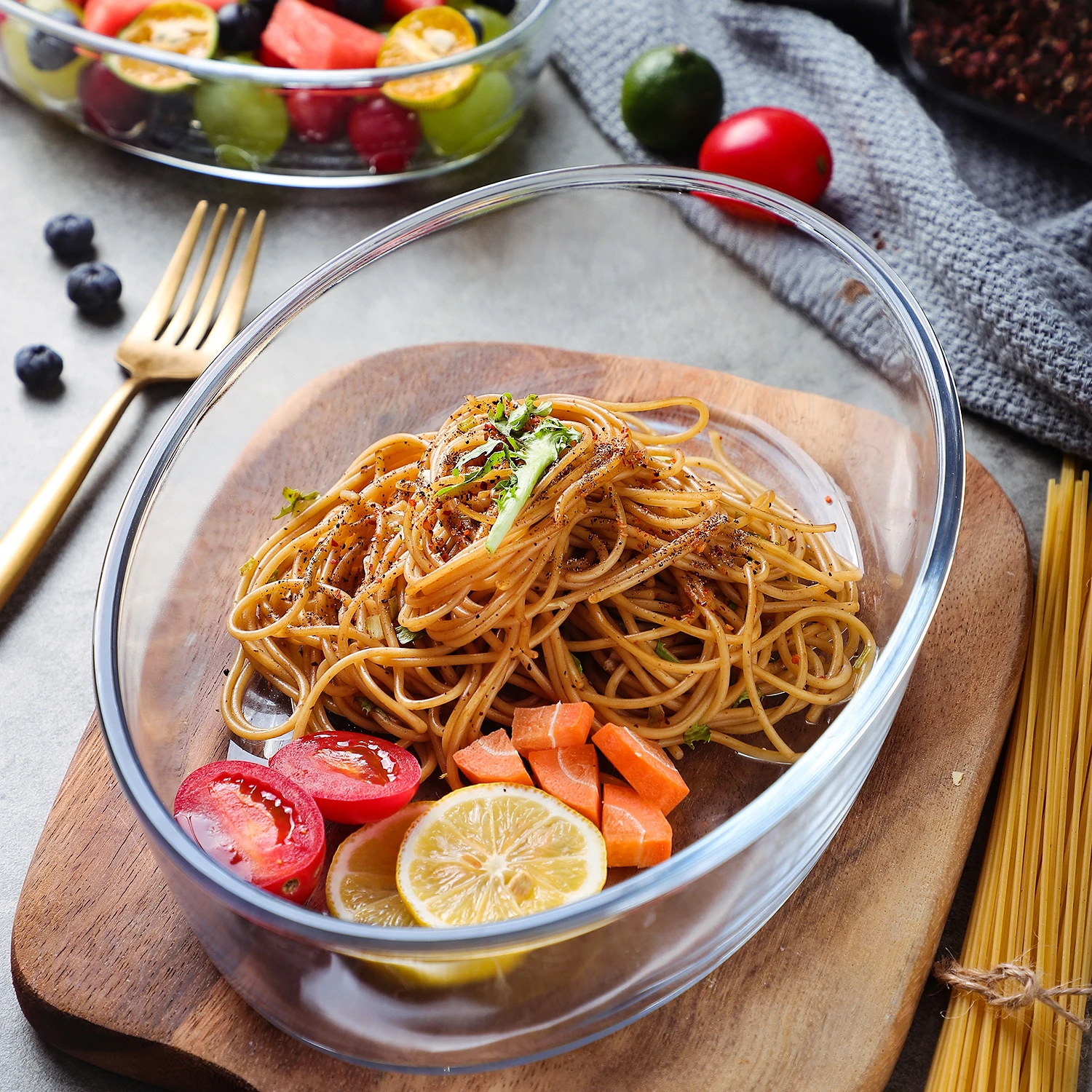 Wholesale Pyrex Microwavable Safe Glass Non Stick Pans Made Baking Tray Dish for Oven