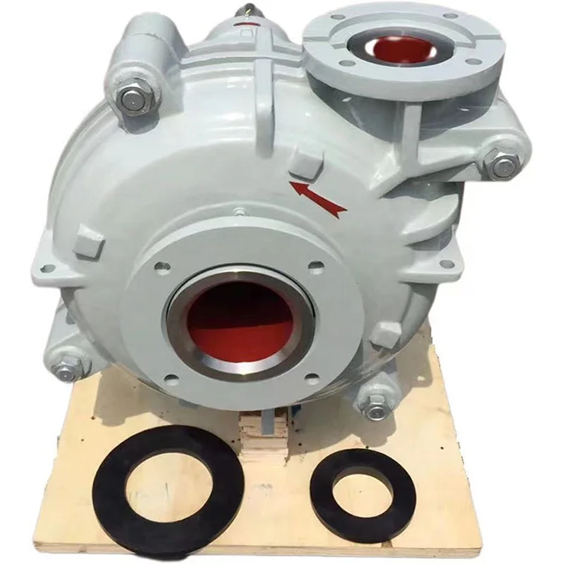 Шламовый насос с высокой головкой закрытым крыльчатком для откачки шлама неизолированным валом