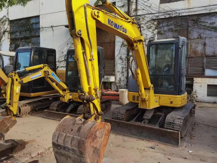 Многофункциональные качественные Подержанные мини-экскаваторы Komatsu PC55MR гусеничные 5 тонн 55 шт. сельскохозяйственные экскаваторы