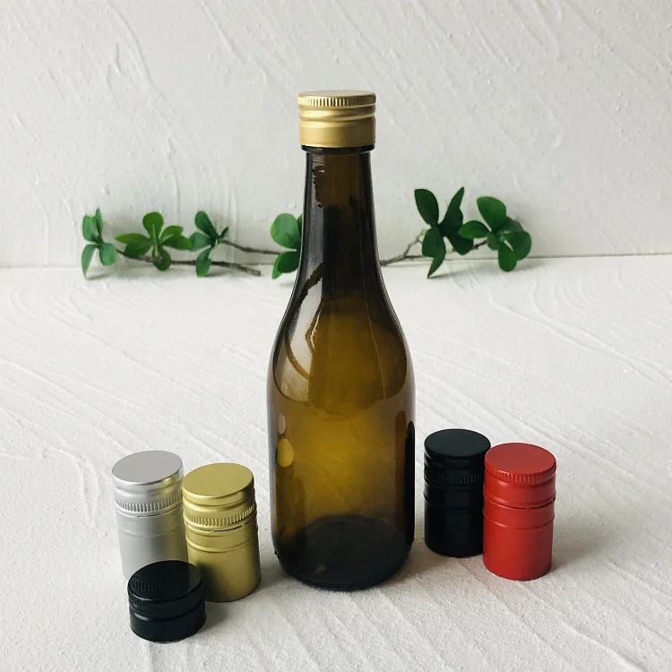 375ml 12.5oz  Clear Glass Wine Bottle Capsule Hot Shrink Wrap Drink Ice Wine Glass Half Bottle With Cork Stopper