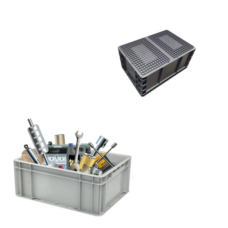 Custom Color & Logo 600*400mm Auto Industry EURO Standard Logistics Box Plastic Container