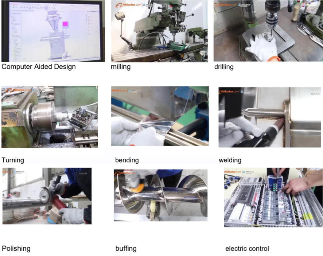 Semi-automatic Servo Motor Auger Filler / Dry Powder Net Weight Intelligent Weighing Filling Machine