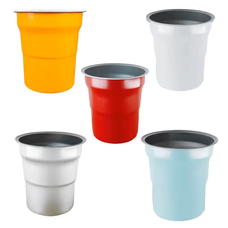 100ml 450ml Whosale Drinking water colorful Metal Beer Custom logo custom size Wine Aluminum Cup