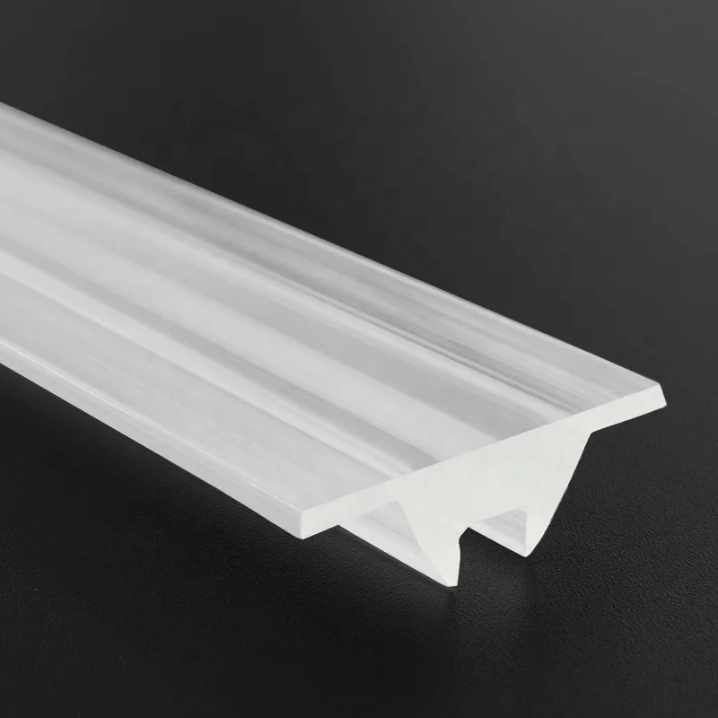 With Optical Beam Angle Beautiful M Shape  Double Row Pmma Optical Transparent Led Lamp Shade Lens//