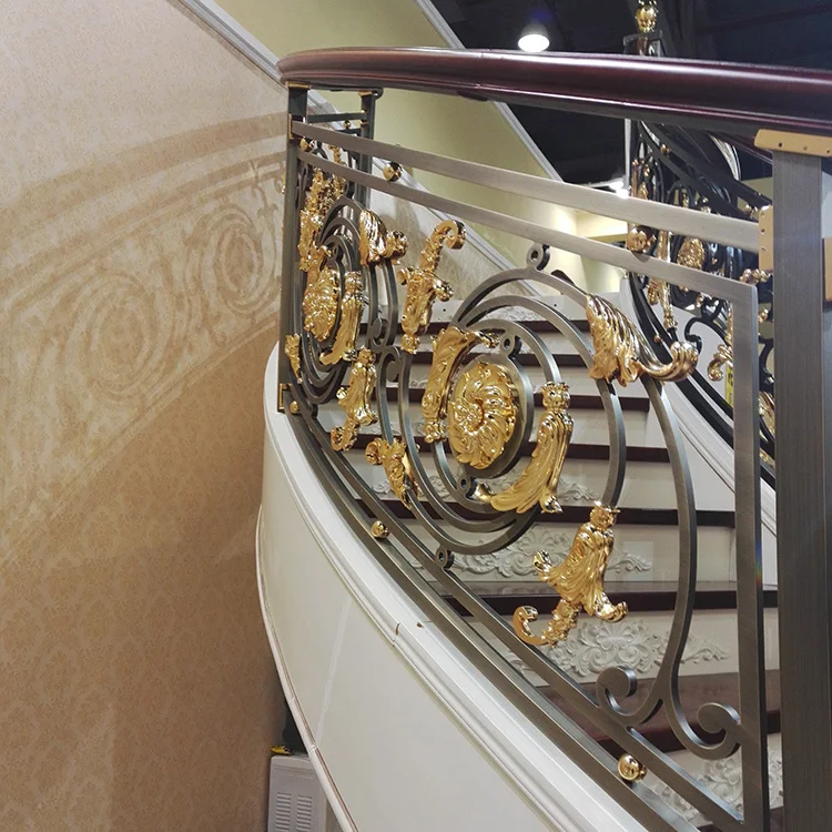 Современный дизайн круглые балюстрады наружные медные лестничные перила из стали и нержавеющей для балкона от