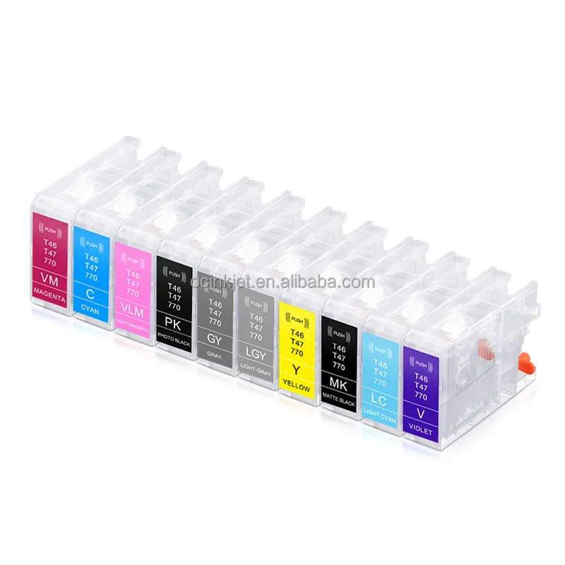 Ocinkjet 60ml Empty Refill Cartridge For Epson P700 P900 P708 P908 Printer