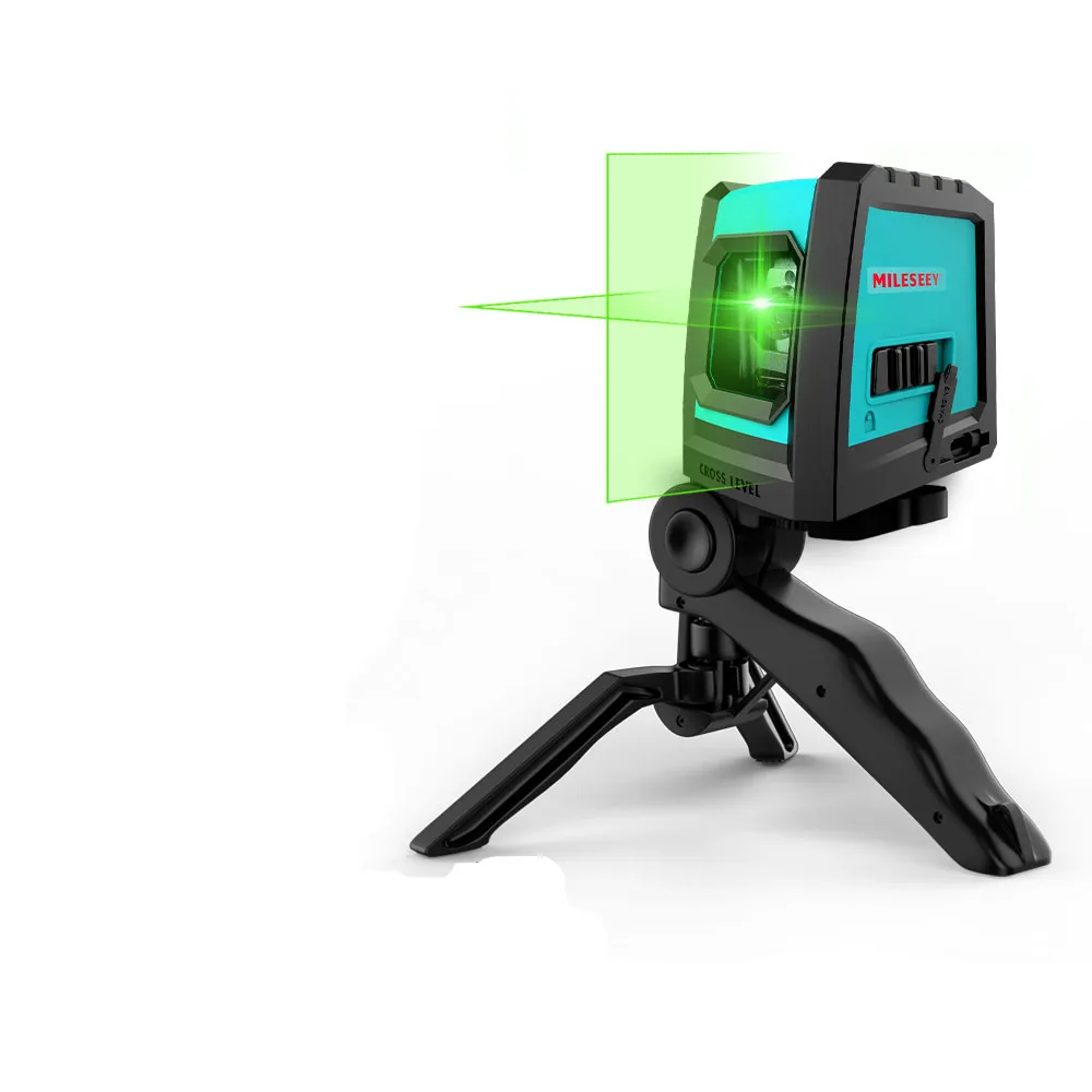 MILESEEY 2021 New 2 Lines Laser Level L52R Professional Vertical Cross Laser Leveler with Battery nivel laser