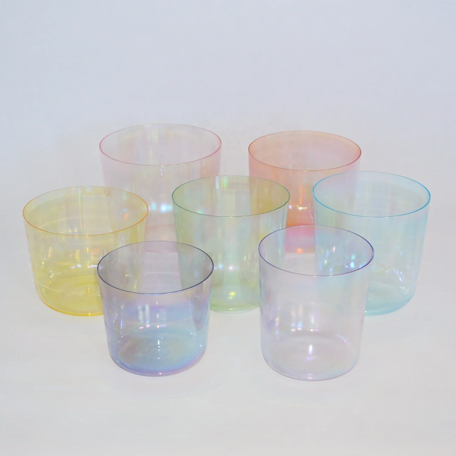 Чакра с прозрачными кварцевыми кристаллами, 6-12 дюймов, 432 Гц, 440 Гц