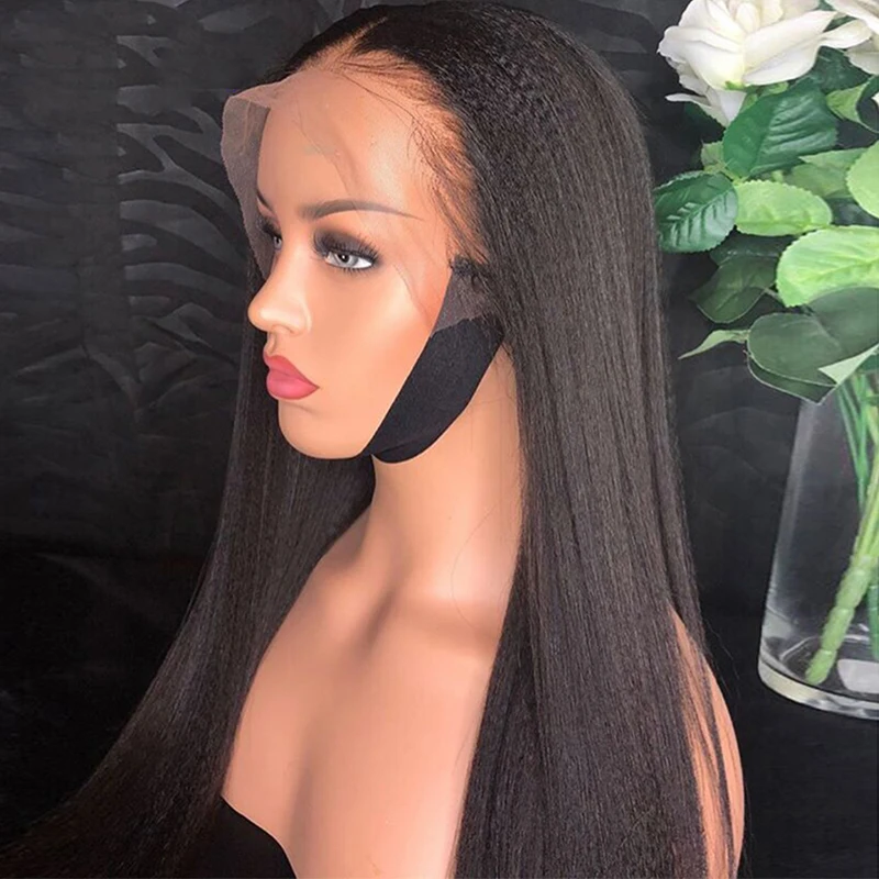 Wholesale Yaki Straight Swiss Full Lace Wigs With Baby Hair 150% Density Hd Full Lace Human Hair Wigs Glueless Full Hd Lace Wig