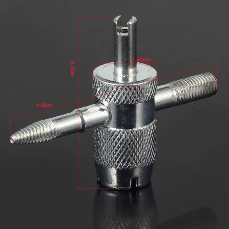 Tire Valve Stem Removal Tool Valve Core Removal Tool Tire Cleaning Tool   With 4-in-1