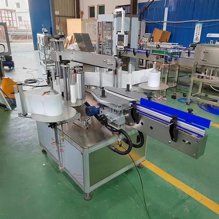 Full Automatic Shampoo Perfume Dropper Glass Round Jar Bottle Tin Can Labeler Self Adhesive Sticker Labeling Machines