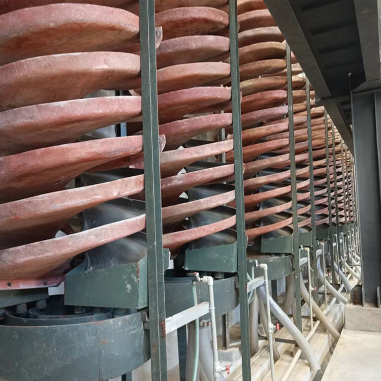 High Capacity Industrial Gold Mining Machinery Spiral Chute Gravity Separator For Minerals