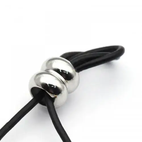  high quality polished flat round stainless steel stopper beads for diy jewelry 200pcs/bag