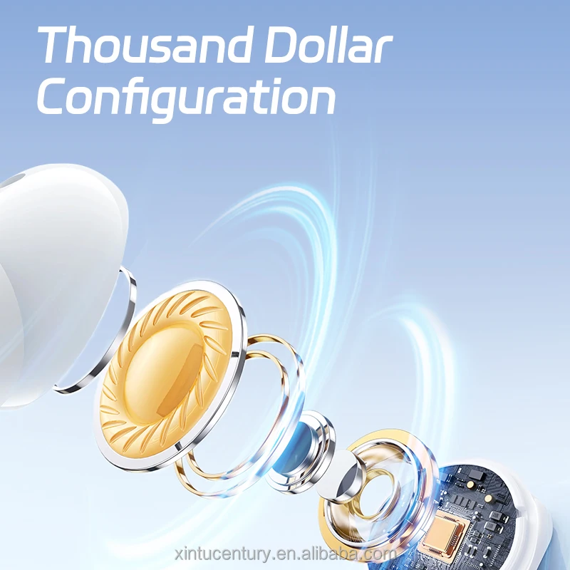 earbuds in Ear buds LCD Display ANC ENC Active Noise Cancelling Headphones Earphone wireless JM19 Earbuds With Touch Screen