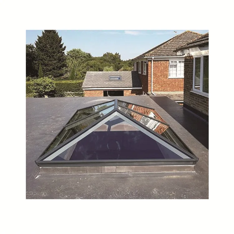Topwindow Tempered Glass Balcony Window Ventilation Metal Roof Electric Skylight Manufacture