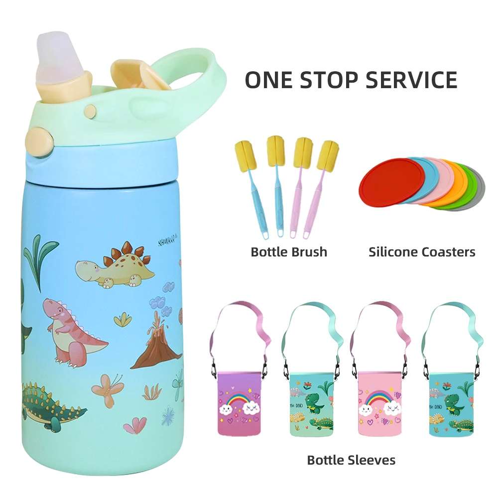Factory Price 14Oz 420Ml Kids Stainless Steel Vacuum Insulated Tumbler Diy Sport Blank Water Bottles