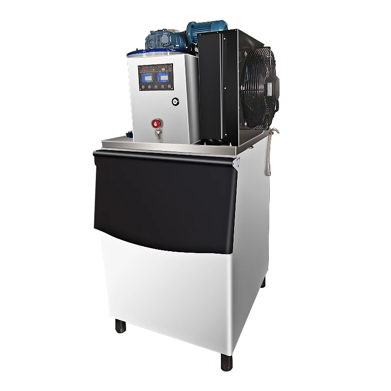 Commercial 300kg flake ice machine for frozen seafood