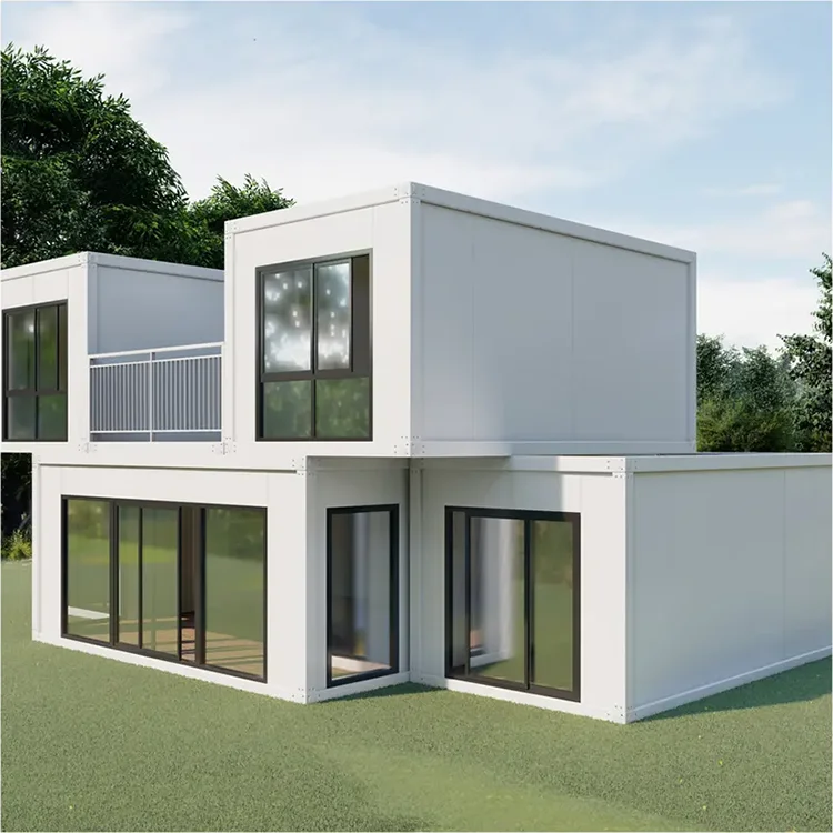 manufacturer custom two storey prefab modular container homes apartment flat pack house prefabricated villa for thailand