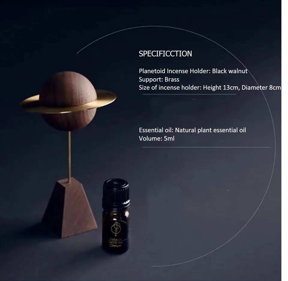 Planet Design Wood Essential Oil Diffuser For Home Decorate And Gift Set