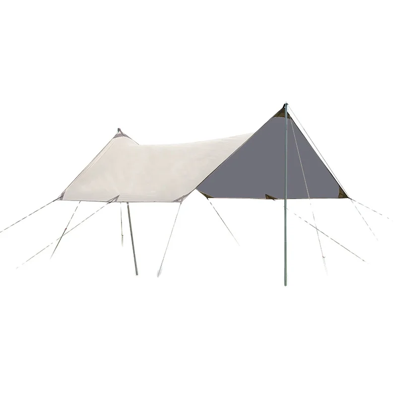 Ready to Ship!420D Oxford Cloth  Rain Fly Tarp Tent Camping Shelter Tent with poles